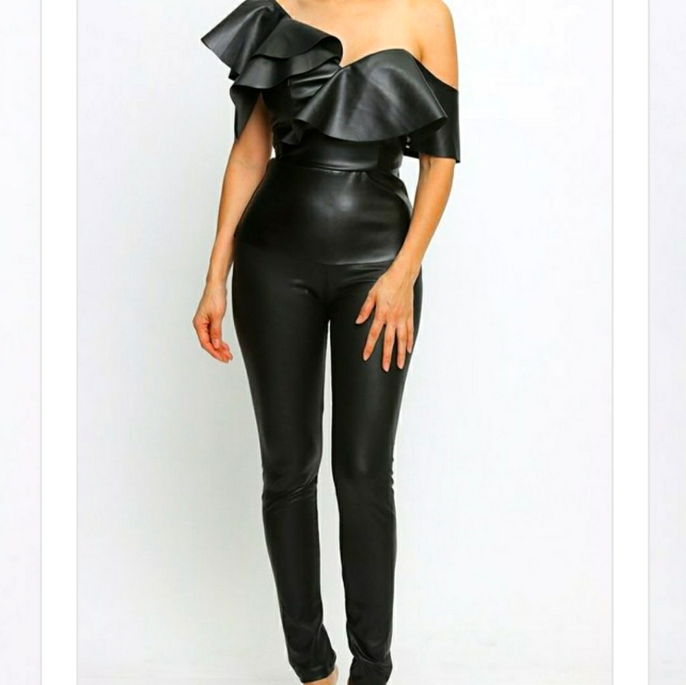 COPY - Faux Leather Two Piece Set